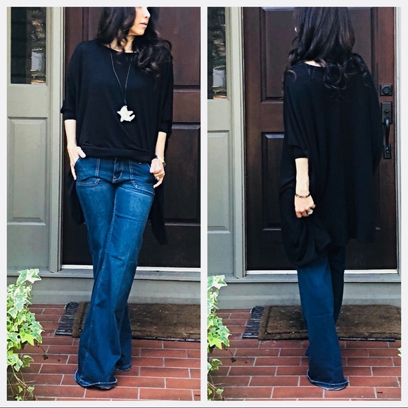 Black oversized loose fit  knit tunic - Picture 8 of 8